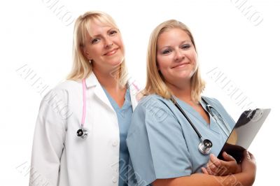 Two Friendly Doctors or Nurses