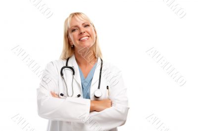 Friendly Female Blonde Doctor