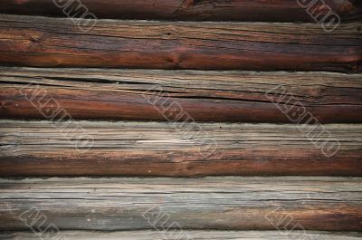 Fragment of old country wooden house wall Fragment of old country wooden house wall