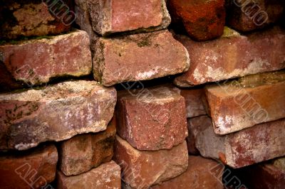 Pile of old bricks