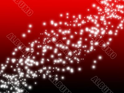 Abstract red background with particles