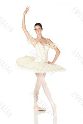 Young caucasian ballerina