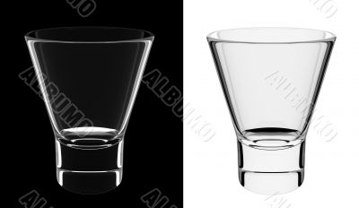 Isolated liqueur glass