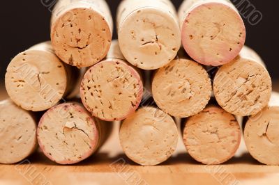 Stack of Wine Corks