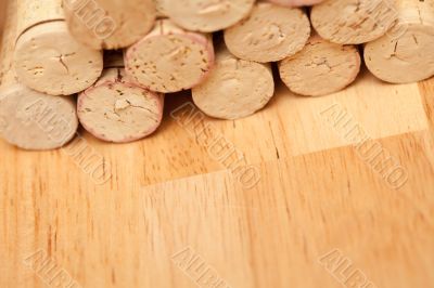 Stack of Wine Corks