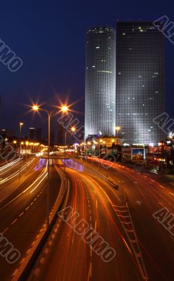 Skyscrapers in the center of Tel Aviv