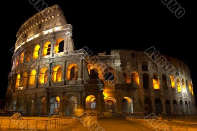Coliseum at night Coliseum at night