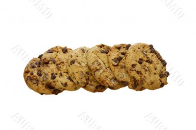 Some cookies isolated on a white background