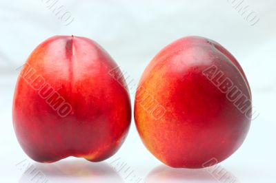 peach isolated on white background