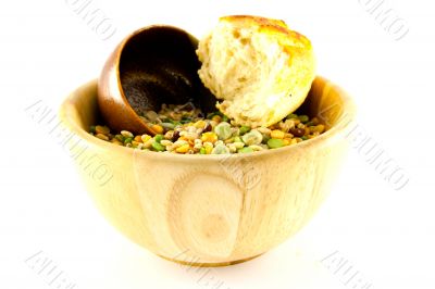 Soup Pulses and Crusty Bread
