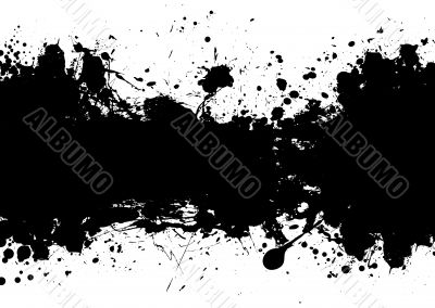 grunge banner black