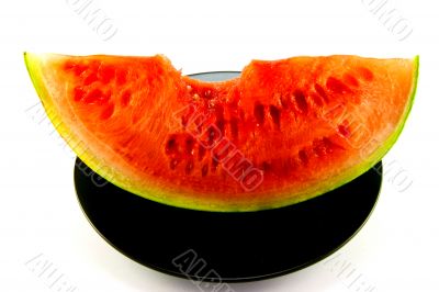 Watermelon with Bite Mark