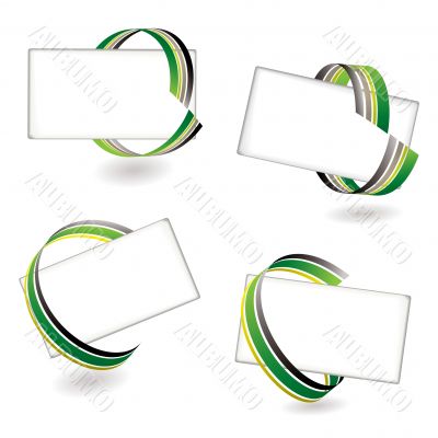 ribbon card green