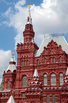 Building of Historical Museum on Red Square in Moscow