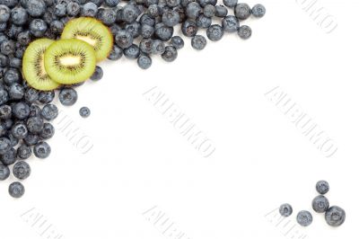 Kiwi and Blueberries Border