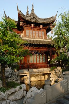 One of the pavilions of Yu garden, Shanghai, China