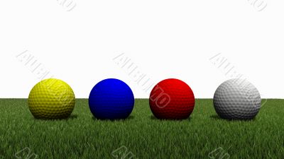 golf ball on grass