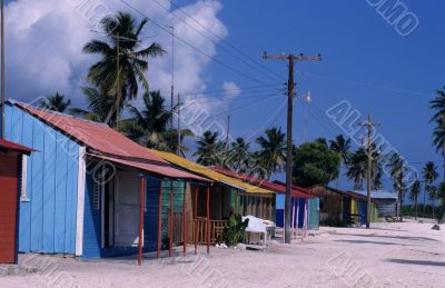 typical village - Saona island  - Dominican republic
