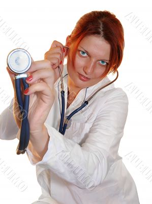 doctor  with phonendoscope