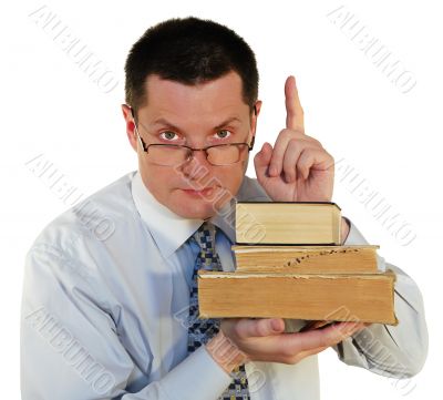  man with a ancient book