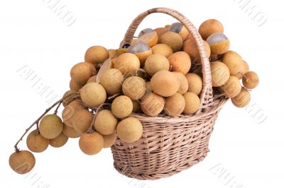 Longan in the shopping basket