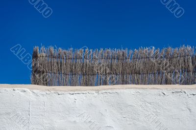 Wall with a fence