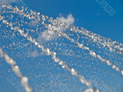 Water drops in the sky