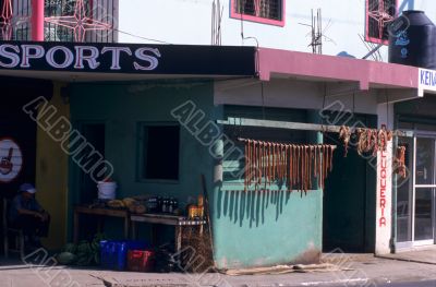 Local butchery shop - Dominican republic island