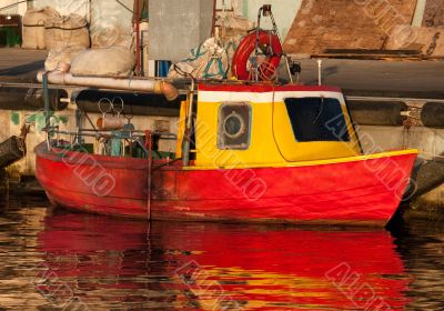 old small fishing boat