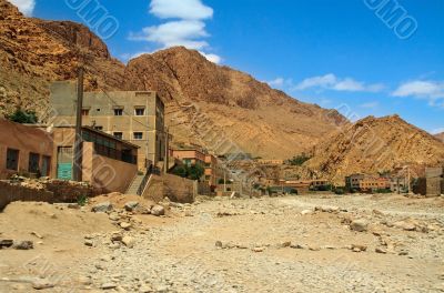 village among Moroccan hills