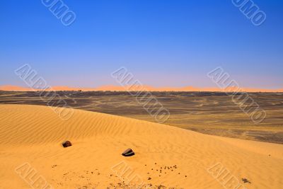 Edge of Sahara desert