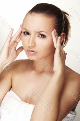 Woman with Migraine