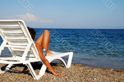 Girl on beach