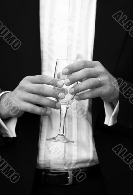 Glass of champagne Glass of champagne