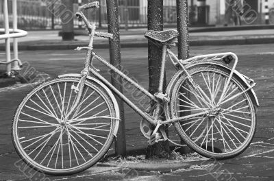 Frozen bicycle