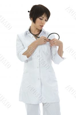 young doctor with stethoscope