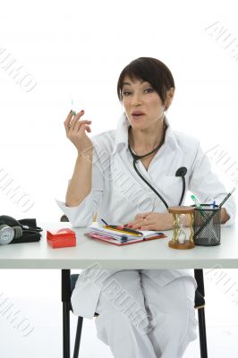 young doctor with stethoscope