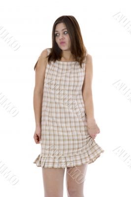 Portrait of the young beautiful girl