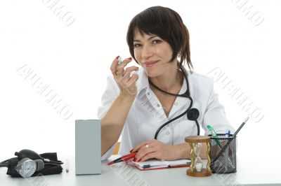 young doctor with stethoscope