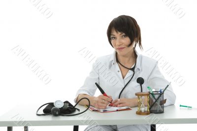 young doctor with stethoscope