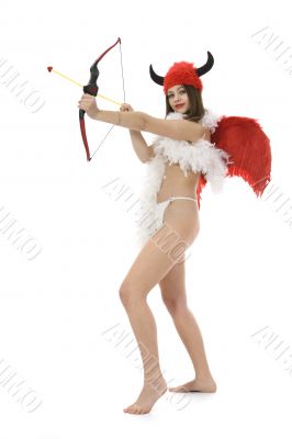 Sexual devil Kupedon with bow