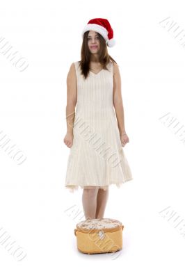 beautiful girl with  basket