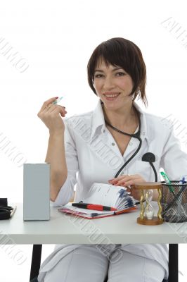 young doctor with stethoscope