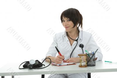 young doctor with stethoscope