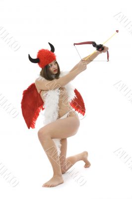 Sexual devil Kupedon with bow