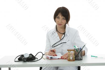 young doctor with stethoscope