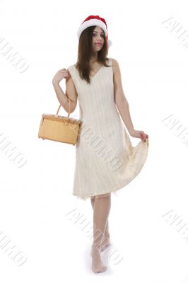 beautiful girl with  basket