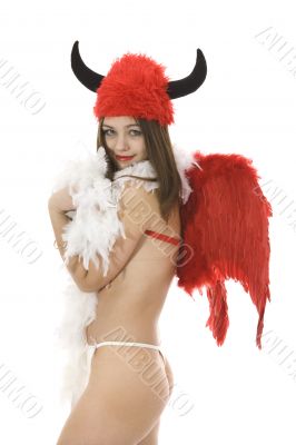 Sexual devil Kupedon with bow