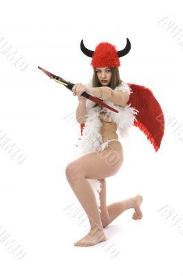 Sexual devil Kupedon with bow