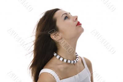 Portrait of the young beautiful girl